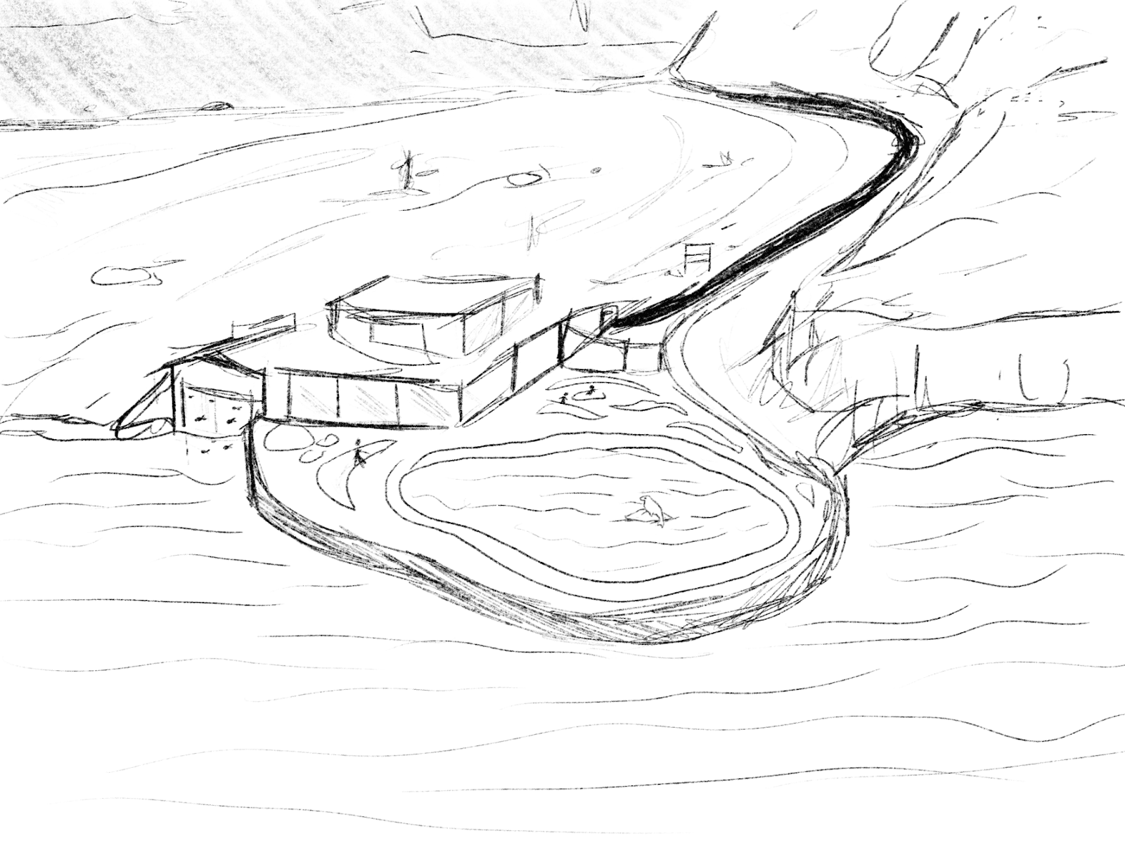 Meeting where plans for a new visitor center are presented